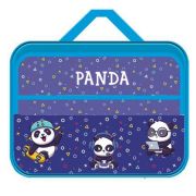 Папка для труда « Пчелка » А4 (335*260*60мм) ПТР-111 с ручками Панды, широкая, материал ручек- ткань тесьма 18мм