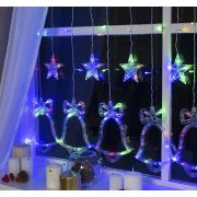 Гирлянда штора черная бахрома с елочками