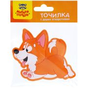 Точилка пластиковая Мульти-Пульти «Корги» 2 отверстия, пакет, европодвес