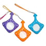 Лупа d-20мм, 4-х крат.увел, «Юный биолог» (морские обитатели), пластик, ассорти 6815