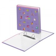 Папка 2 кольца « Hatber » А5 Прикольные улитки, глянцевый ламинированный картон