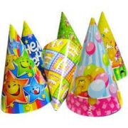 Колпачки детские праздничные в асс