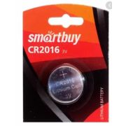 Батарейка SmartBuy CR2016/5В, литиевая SBBL-2016-5B