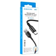 Кабель Borofone BX54 USB (m)-Type-C (m) 1.0м 2.4A нейлон черный