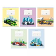 Тетрадь А5 12л. Скрепка. Линия. Самые быстрые машины