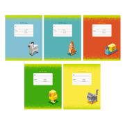 Тетрадь А5 24л. Скрепка. Линия.Компьютерные герои