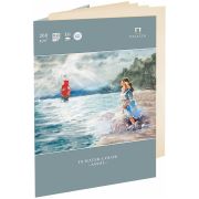 Папка для акварели, 10л., А4 Лилия Холдинг «Ассоль», 260г/м2, лен палевый