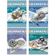 Папка для черчения А4, 10л., BG «Подшипники», 160г/м2, ассорти