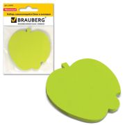 Блок самоклеящ фигурный .BRAUBERG яблоко 50 л,122709