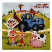 331342 Салфетки бумажные Синий ТРАКТОР 33*33 см, 20 листов в упаковке ИГРАЕМ ВМЕСТЕ