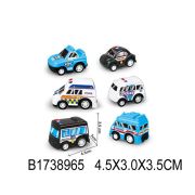 Машинка инерционная (4,5 см) «Полиция мини» виды микс (арт. 1738965)