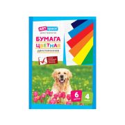 Цветная бумага А4 ArtSpace 4л 6цв. двусторонняя 15831
