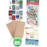 Адвент - календарь в крафт пакетах АК-7150