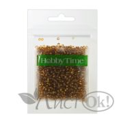 Бисер круглый металлизированный 2мм 10гр коричневый №11 2-642/11 Альт