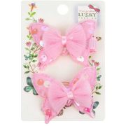 Lukky Fashion набор для волос Бабочки с бантиком (1 заколка + 1 резинка)