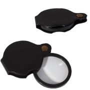 Лупа Alingar «POCKET SPIEGEL», 60 мм, 5-ти кратное увеличение, карманная, складная, пластиковый чехол, картонная упаковка