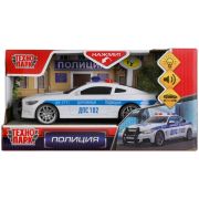 321137 Машина пластик свет-звук СПОРТКАР ПОЛИЦИЯ 16,5 см, инерц.,  кор. Технопарк