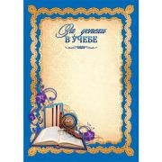 Грамота стандарт за успехи в учёбе