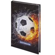 Блокнот А5 (134х206 мм), 80 л., твёрдый, клетка, BRAUBERG KIDS, «Футбол», 114419