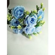 Цветок исскуственный «Розочка пушистая»,9головок,50см