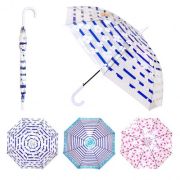 Зонт-трость «Цветы»,«Фламинго»,«Полоса»,полуавтомат, 2 вида, d-95см, ассорти F1-10622-160P30