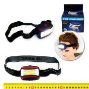 Фонарик LED налобный, пластик, без батареек (мизинчиковые 3шт.) 8373