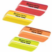 Ластик большой BRAUBERG «Fresh Zone», 60х18х12 мм, цвет ассорти, прямоугольный, скошенный, 228717