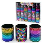 Пружинка « KWELT » d=4,5см, Разноцветная, голографический эффект, картонная упаковка 27,5*22*5см