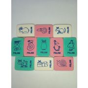 Ластик « Milan » каучуковый, с рисунком, ассорти (белый, розовый), 28*19*10мм