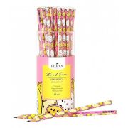 Карандаш чернографит. пластик LOREX WOOD DRAGON FRUIT НВ заточенный трехгранный тубус принт на корпусе