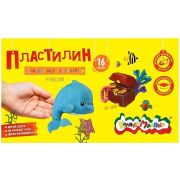 Пластилин Каляка-Маляка 16 цв. 240 г ассорти со стеком