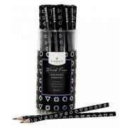 Карандаш чернографит. пластик LOREX WOOD FREE MINDBENDING НВ заточенный трехгранный тубус принт на корпусе