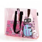 Шопер LOREX CLEAR с принтом серия OINK! 45х30х6 см