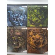 Тетрадь Милитари Звери, А5, клетка, 48 л, на скрепке