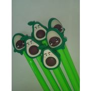 Ручка гелевая Авокадо, 0,5 мм, 2 дизайна ассорти, цвет чернил синий, в пластиковой упаковке