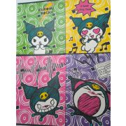 Тетрадь Kuromi, А5, на скрепке, 48 листов, клетка с полями