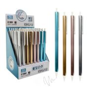 Карандаш-автомат «Металлик» 0.5 пласт. трехгр. корпус, ассорти LT-8601-0.5