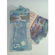 Сувенирные деньги 5 канадских $