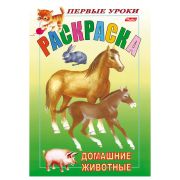 Книжка-раскраска А5 8л Первые уроки в ассорт.8Рц5_10352,03057,10355,03065,07479,13412,07480