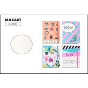 Блокнот DIVERSITY 10,5 х 7,5 см, 80 л., внутренний блок в клетку, плотность бумаги 80г/м2, 4 дизайна в ассортименте,  в термоусадочной плёнке