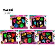 Набор бусин для творчества, 19*2*15см, микс (M-20074, 75, 76, 77, 78), картонная упаковка