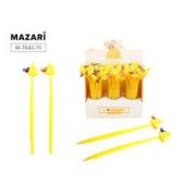 Ручка шариковая с чернилами на масляной основе I LOVE CHEESE, СИНЯЯ, пулевидный пиш.узел 0.7мм, цветной пластиковый корпус, сменный стержень 130 мм, картонный дисплей