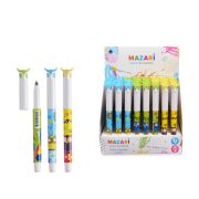 Ручка перьевая SOVA, толщина пиш. узла 0.5 мм, полузакрытое перо из нерж.стали, круглый пласт. корпус, без поршня, можно использовать стандартн. сменный картридж с чернилами (в комплекте), картонная коробка