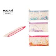 Пенал-косметичка SHINY, 22х14 см, на молнии, ПВХ, ассорти 3 цвета, ОПП-упаковка