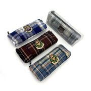 Пенал QYF-18/CI-151 TR-AA03342 «Шатландка» текстиль клетчатый