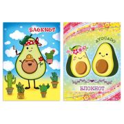 Блокнот скрепка 32л 95*130 Авокадо уп24/192шт