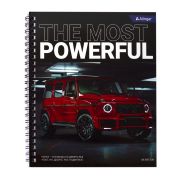 Тетрадь 48л., клетка, Alingar, гребень, блок офсет, мелованный картон (эконом), «The most powerful»
