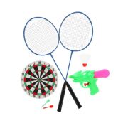 Набор для активного отдыха 3 предмета: водное оружие; Дартс ТМ Х-Мatch 25 см.; бадминтон ТМ Х-Match: 2 ракетки и волан