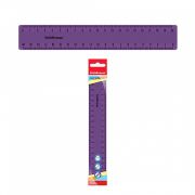 Линейка пластиковая ErichKrause® Iris, 20см, фиолетовая, во флоупаке