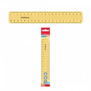 Линейка пластиковая ErichKrause® Iris, 20см, желтая, во флоупаке